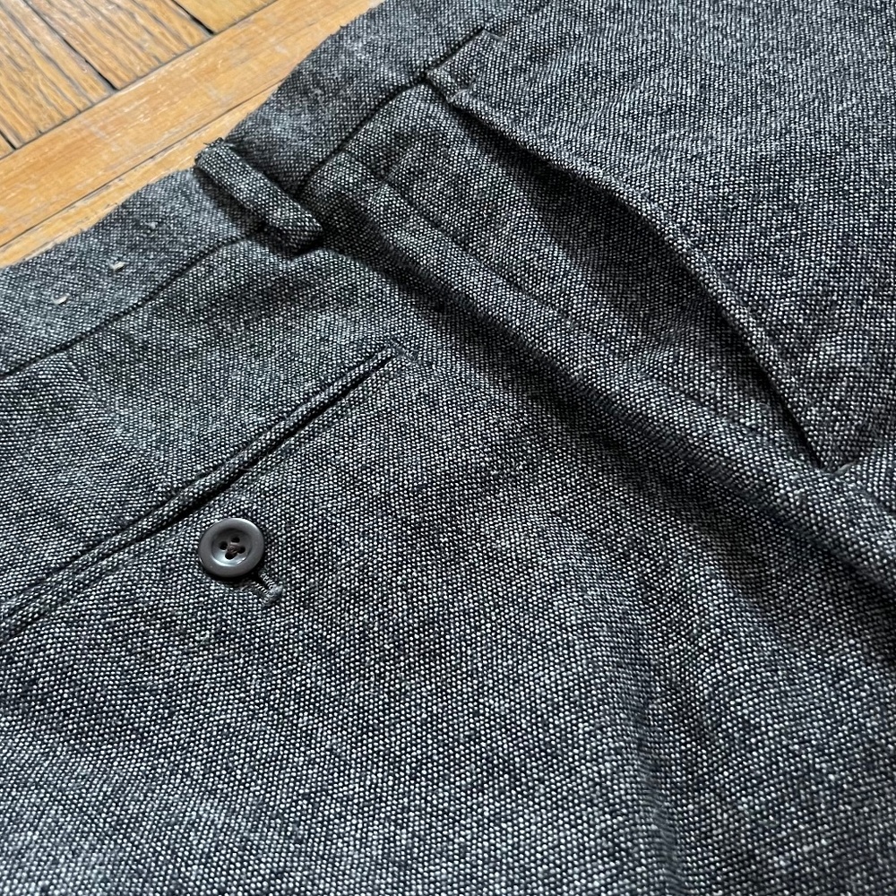 J.Crew Men's Dark Gray Bowery Dress Pant in Wool Blend 31W 32L